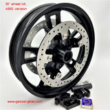 GeezerGlide Front Wheel Kit Enforcer Style 19” and 21” Options with 14" Brake Rotors for Harley - A Plus Performance Cycle
