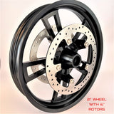 GeezerGlide Front Wheel Kit Enforcer Style 19” and 21” Options with 14" Brake Rotors for Harley - A Plus Performance Cycle