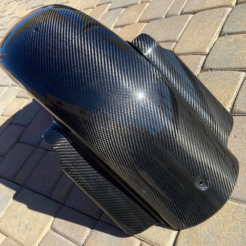 Wide Carbon Fiber Fender for 2008 & earlier Harley Touring Models