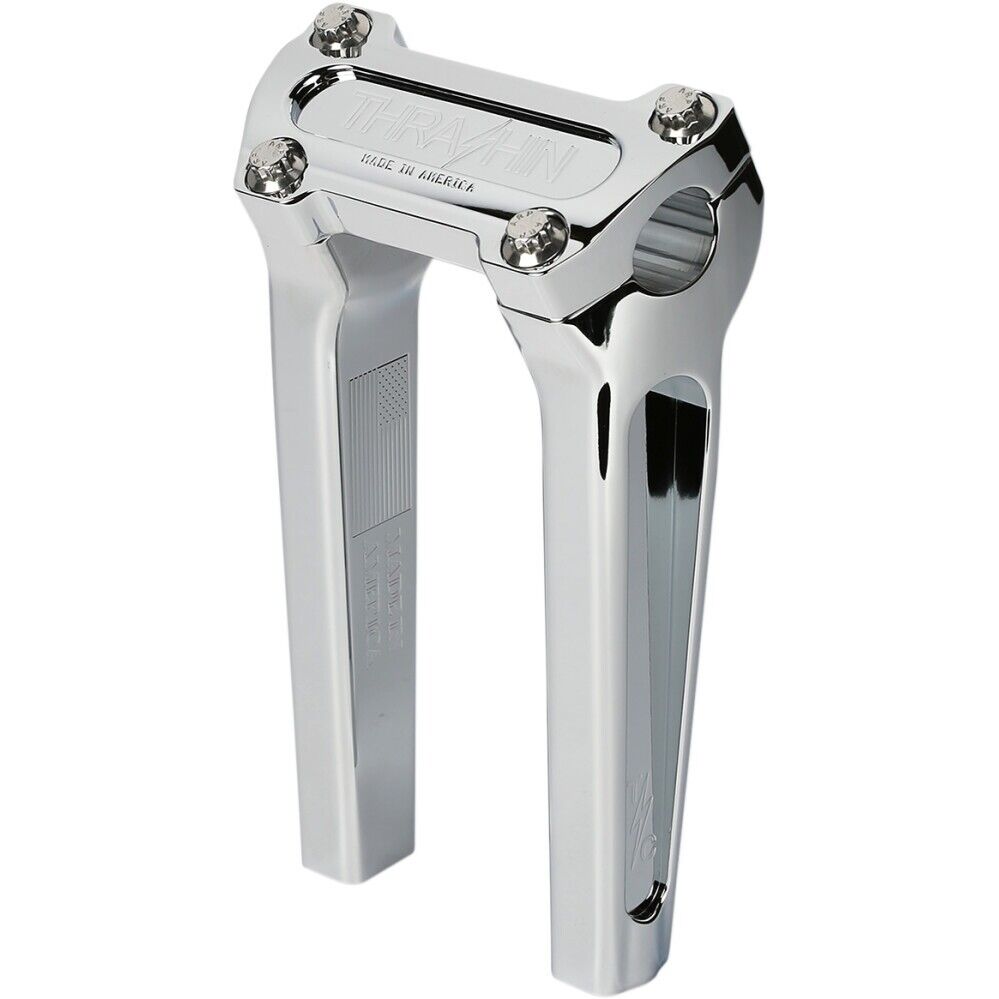 Thrashin Supply Co STRAIGHT CHROME 8 INCH RISER – A Plus Performance Cycle