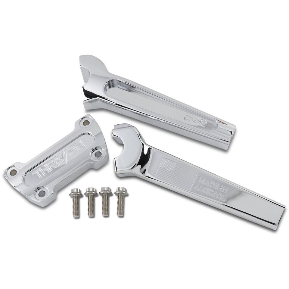 Thrashin Supply Co STRAIGHT CHROME 8 INCH RISER – A Plus Performance Cycle